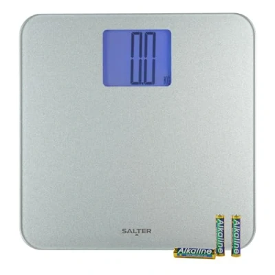Obrázek Salter 9075 SVGL3R Premium Max elektronická váha, max. 250 kg, obzvláště velká platforma digitální LCD osobní baterie jsou součástí dodávky, tvrdá podlaha a koberec koupelnová váha