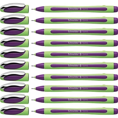 Obrázek Schneider Xpress Fineliner (tloušťka linky 0,8 mm, vhodné na dokumenty) balení 10 ks fialová