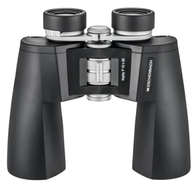Obrázek ESCHENBACH Optika Trophy P 10 x 50 v černé barvě, dalekohled robustní, vodotěsný, lehký, kompaktní, ideální pro pozorování přírody, turistiku, zvířat a cestování