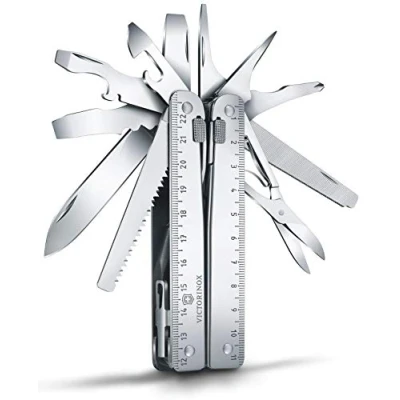 Obrázek Victorinox Multifunkční nástroj, kapesní Swiss Tool X, 26 funkcí, drátěná škrabka, nůžky, čepel, Made