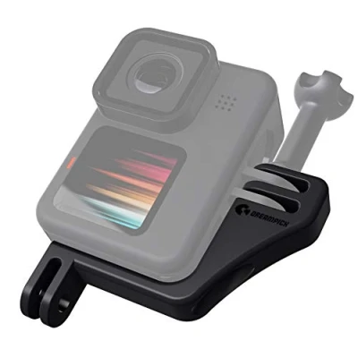 Obrázek Dreampick Vertikale Halterung für Gopro Hero 11 10 9, DJI Osmo Action Vertical Frame Camera Mount, Gehäuse Vertikal Anschluss, VRT Adapter