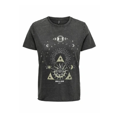 Obrázek ONLY Onllucy LIFE REG S/S JRS NOOS Triko s potiskem black, Ženy, Velikost: XL, Black