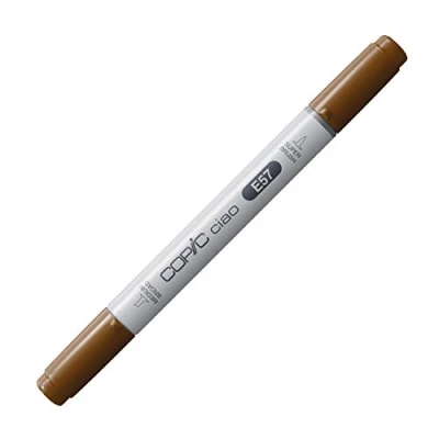 Obrázek COPIC Ciao Marker typ E 57, světlý ořech, univerzální popisovač rozložení, se středně širokým a štětcovým hrotem