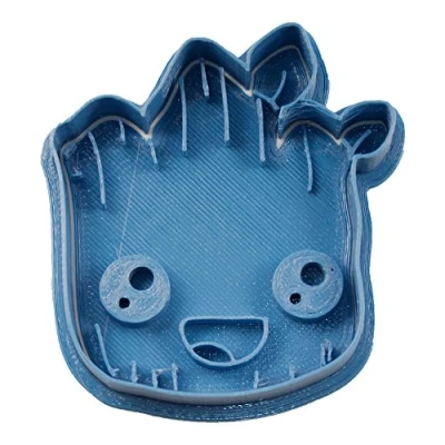 Obrázek Cuticuter Groot Chibi Gesicht Hüter der Galaxie Ausstechform, Blau, 8 x 7 1.5 cm
