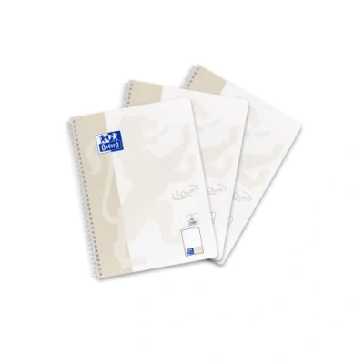 Obrázek Oxford Touch Collegeblock A4 bodově čtverečkovaný/dotted, 160 seotů, světle šedá, 3 kusy
