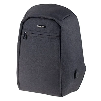 Obrázek batoh SAFEPAK, na laptop z nylonu 600D pro notebook 15&quot;, proti krádeži, USB nabíjecí port