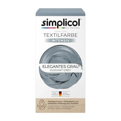 Obrázek Simplicol textilní barva intenzivní, 18 barev, jednoduché barvy na textil barvení v pračce, kompletní balení s barvivy a fixačním práškem.