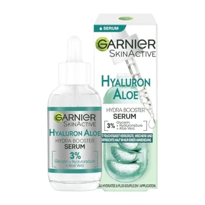 Obrázek Garnier Hydratační sérum pro napnutý a zářivý vzhled pokožky, s uklidňující Aloe Vera kyselinou hyaluronovou, Skin Active, 30 ml