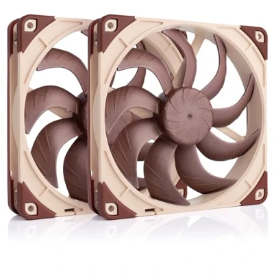 Obrázek Noctua NF A14x25 G2 PWM Sx2 PP, sada dvojitých ventilátorů pro Push Pull a Side by aplikace (hnědá)