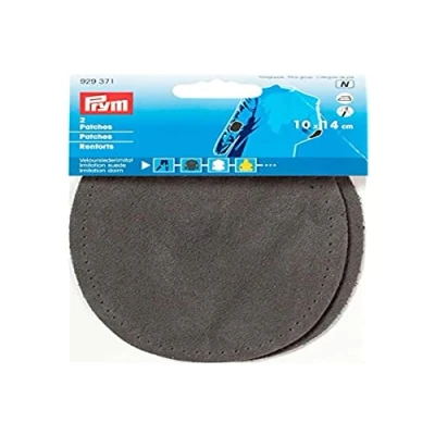 Obrázek Prym 929371 Patches imitace velurové kůže (žehlení) 10 x 14 cm středně šedá, šedá
