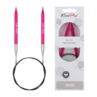 Obrázek KnitPro Trendz: Knitting Pins: Circular: Fixed: 60cm x 8.00mm, Kunststoff, Sortiert, 8mm