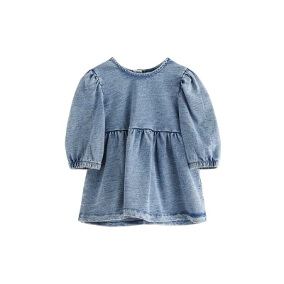 Obrázek Lindex Denimové šaty pro děti, Velikost: 104, Light denim