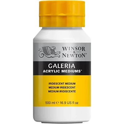 Obrázek Winsor &amp; Newton 3050806 Galeria irizující médium, 500ml hrnec, vytváří s transparentními barvami dech beroucí perleťové efekty