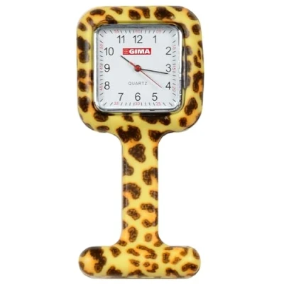 Obrázek GiMa ns885leopard Uhr für Krankenschwestern, quadratisch, Muster Leopard