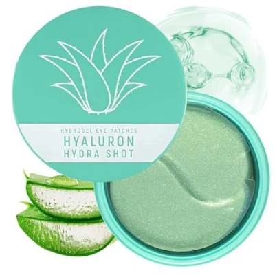 Obrázek Victoria Beauty Hyaluron oční polštářky proti kruhům pod očima s niacinamidy a aloe vera, stárnutí, maska kyselinou hyaluronovou vakům vráskám, hyaluronic Acid Eye