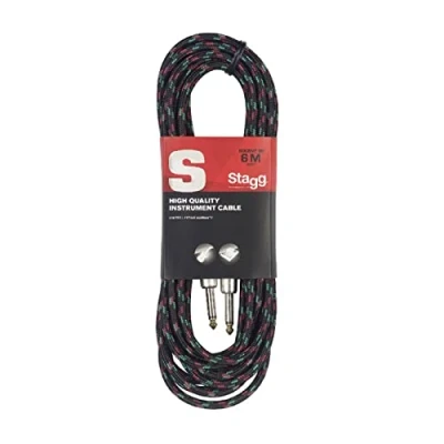 Obrázek kabel k nástroji Vintage Tweed Black 6 metrů 2x jack 6,3 mm na kytaru