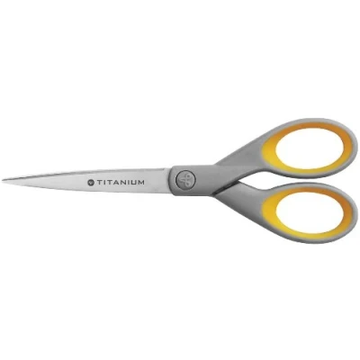 Obrázek Westcott E 30470 00 Titanium Super Softgrip nůžky, 18 cm, šedo žluté