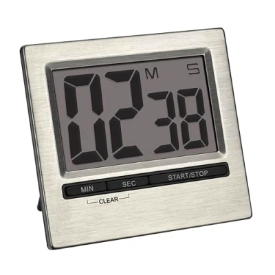 Obrázek TFA Dostmann Elektronický časovač, 38. 2013, s paměťovou funkcí, plast, hliník, D 84 x Š 16 (40) V 77 mm