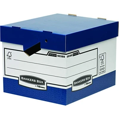 Obrázek Bankers box systém Heavy Duty Ergo (Ergonomickým madly) 10 kusů Modrá/Bílá