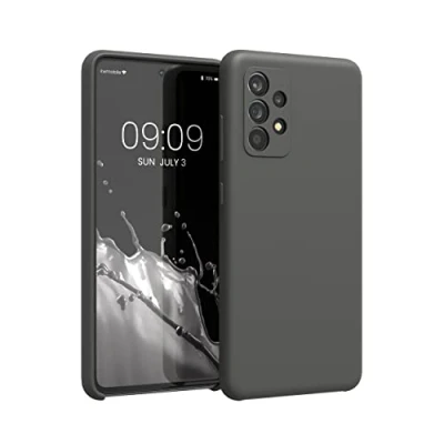 Obrázek kwmobile pouzdro kompatibilní se Samsung Galaxy A52 / 5G A52s silikonové na mobil měkký povrch bezdrátové nabíjení černé matné