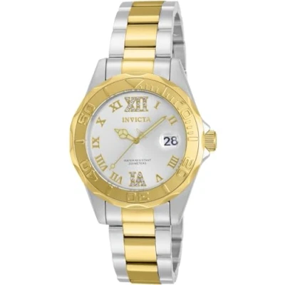 Obrázek Invicta Pro Diver Stainless Steel Women&#039;s Quartz Watch, Two Tone / Silver, sportovní