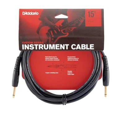 Obrázek Planet Waves PW G 15 Custom Series Cables hudební kabel 4,5 m (15 stop) černý