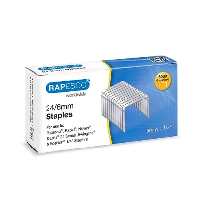 Obrázek Rapesco S24602Z3 typ 24/6 mm (č. 16) Pozinkované sponky, 5000 kusů
