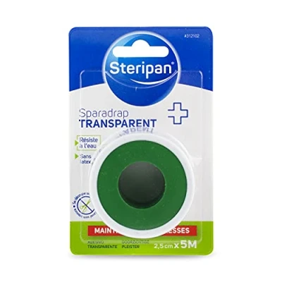 Obrázek steripan Pflaster transparent 5 m x 2,5 cm, 2 Stück