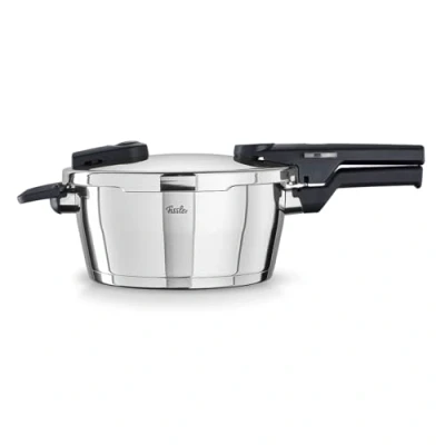 Obrázek Fissler Vitaquick / tlakový hrnec (3,5 l, Ø 22 cm), parní z ušlechtilé oceli, 2 stupně vaření, vyrobeno v Německu indukce, stříbrný