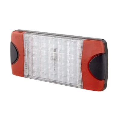 Obrázek HELLA Zadní světlo DuraLED Combi S závěsné osvětlení LED 12V / 24V nástavba/šroubované ECE/ADR/GGVS Barva světelného panelu: transparentní kabel: 2500 mm 2SD 980 613 211