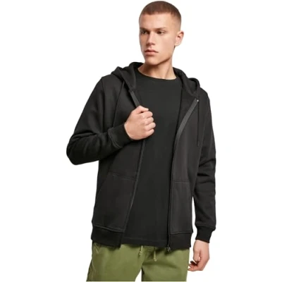 Obrázek Build your Brand pánská mikina Heavy Zip Hoody, s kapucí z bavlny a polyesteru k dostání v mnoha barvách, XS 5XL velikosti, černá (Black 0007).