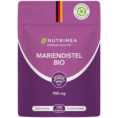 Obrázek BIO kapsle ostropestřec mariánský 100% DETOX Pur Ekologicky udržitelné v balení FLOW 120 veganských kapslí