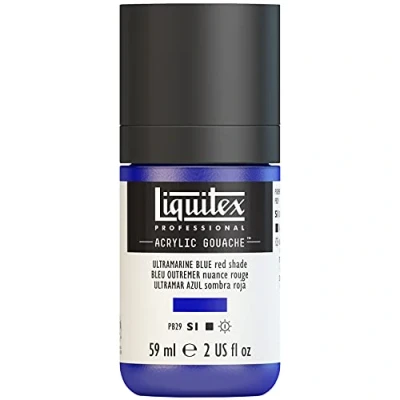 Obrázek Liquitex Akrylový kvaš Professional 2059382, akrylová barva s kvašovými vlastnostmi, stálá na světle, voděodolná, 59 ml dávkovací láhev ultramarínová modrá (červený odstín)