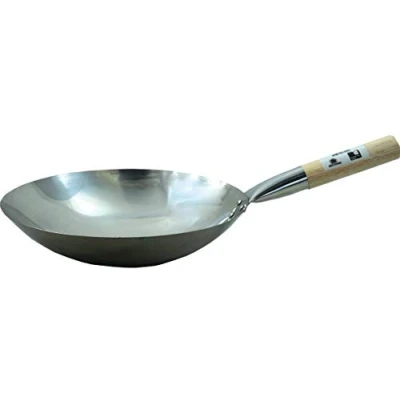 Obrázek Pánev na wok JADE TEMPLE 17102 z ušlechtilé oceli, průměr 30 cm, kulaté dno, 18/8