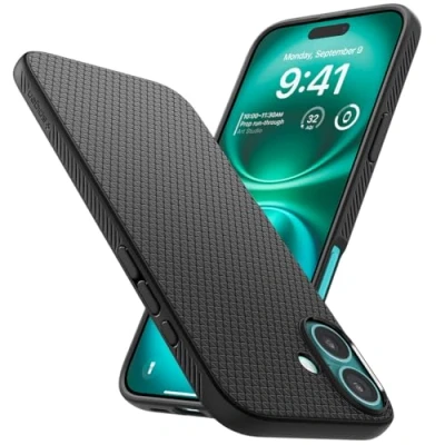 Obrázek Spigen Liquid Air TPU Back Cover Černý Apple iPhone 16