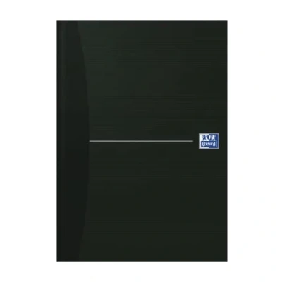 Obrázek Oxford vázaná kniha A4 kostkovaná 192 stran, smart black/černá