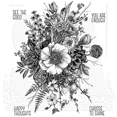 Obrázek Stampers Anonymous Tim Holtz Haftstempel&quot;Glorious Garden&quot; 17,8 x 21,9 cm