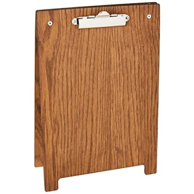 Obrázek Chalkboards UK Klemmbrett mit A Rahmen, Holz, dunkle Eiche, A4, 34,5 x 23,5 3 cm