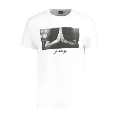 Obrázek Mister Tee PRAY Triko s potiskem, Muži, Velikost: 5XL, White