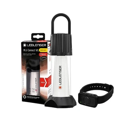 Obrázek Ledlenser ML6 Connect Warm Light LED lucerna, 750 lumenů, výdrž až 180 h, nabíjecí s baterií, neoslňující světlo, powerbanka, dálkové ovládání Bluetooth, magnet, outdoor, kempování, černá