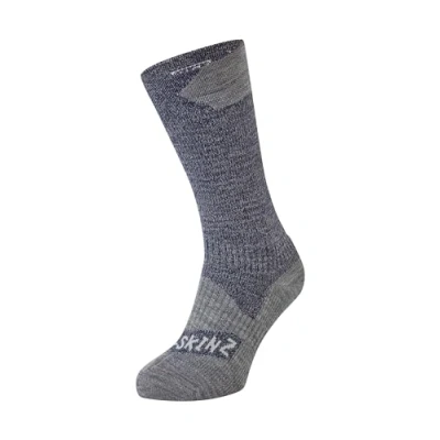 Obrázek Sealskinz Unisex Allwetter Wasserdichte Socken Mittellang, Blau, L