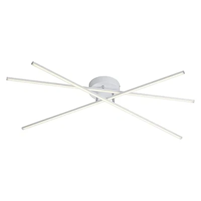 Obrázek Trio svítidla LED stropní svítidlo Tiriac 671610331, kov, bílá matná, akryl bílý, 3 x 8,5 W, spínač stmívač