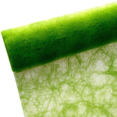 Obrázek 25 m x 30 cm Sizoflor® vliesová originální běhoun na stůl zelená jablkově svatbu, Vánoce ...