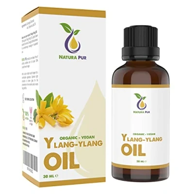 Obrázek ylang bio olej 30 ml 100% čistě přírodní éterický olej, veganský Oil (Cananga Odorata) pro aromaterapii, vonná lampa, difuzér