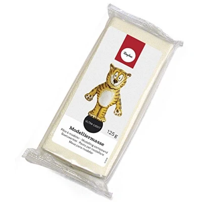 Obrázek Rayher modelovací hmota ultra lehká, nejjemnější hmota, 125 g, sušení na vzduchu, není nutné hoření, okamžitě připravená k použití, 3449700