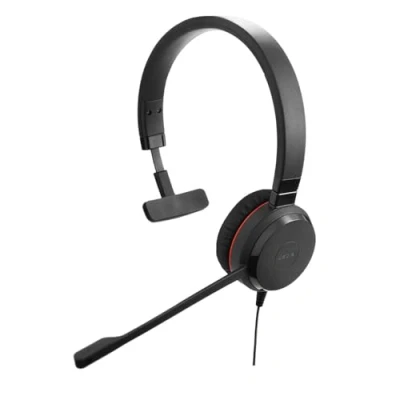 Obrázek Jabra Evolve 20 SE UC Mono Headset sluchátka Unified Communications pro VoIP Softphone s pasivním potlačením okolního šumu USB A kabel ovládáním volání černá