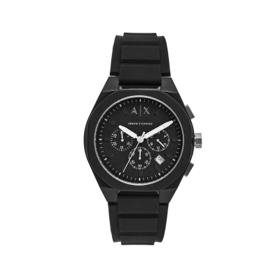 Obrázek Armani Exchange Watch Hodinky se stopkami, Muži, Velikost: One Size, Black