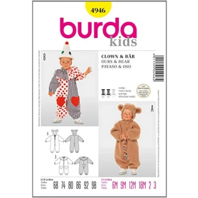Obrázek Burda řezací vzor 4946 vel. 68 98