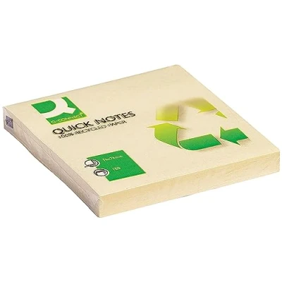 Obrázek Q Connect KF05609 Haftnotizen Haftnotizblock 76x76mm gelb