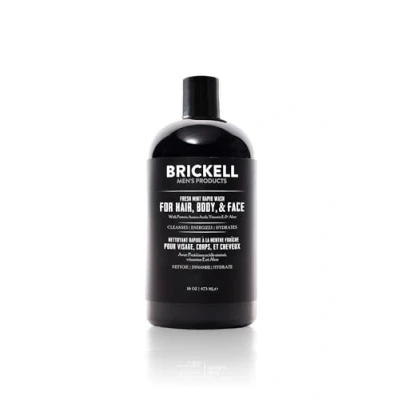 Obrázek Brickell Men&#039;s Rapid Wash přírodní a organický gel na mytí těla 3 v 1 pro muže (čerstvá máta, 473 ml)